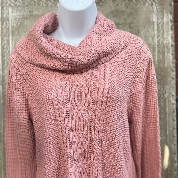 Women’s Jeanne Pierre cable knit sweater large - Picture 1 of 3